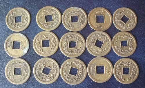 Lot of China Cash Coins - For Decorative Purposes Only