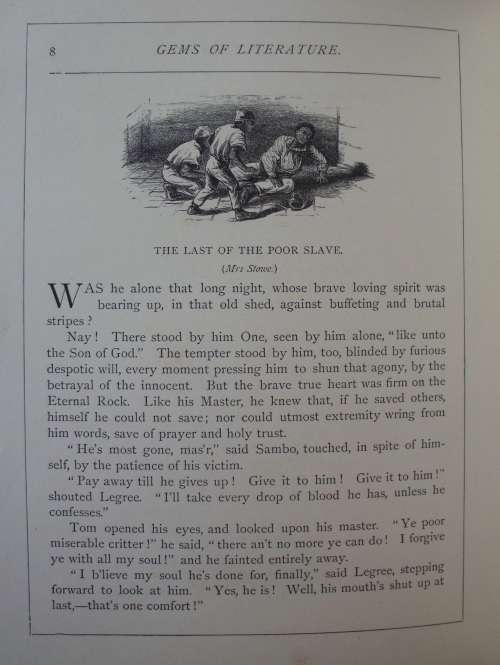Book - Gems of Literature - Willam P. Nimmo 1875 Excellent!