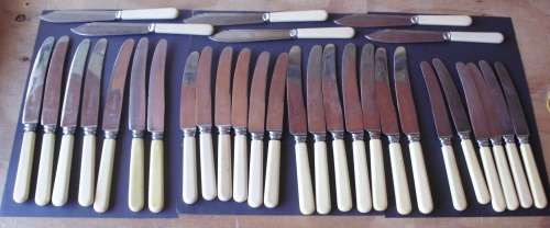 Kitchen knives + Forks mixed lot Sheffield