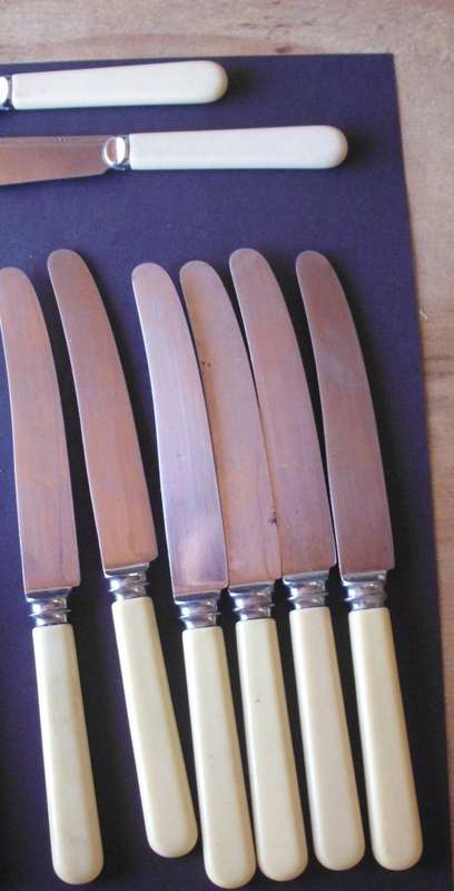 Kitchen knives + Forks mixed lot Sheffield