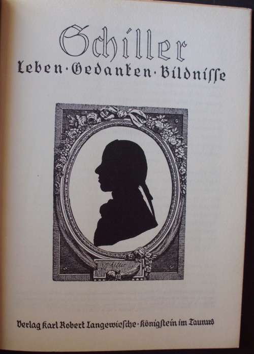 Book Germany x 3 Commemorating Schiller,etc