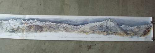 Posters and maps from Swiss Alps unused