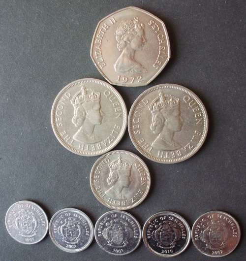 Coin - Seychelles mixed lot EF
