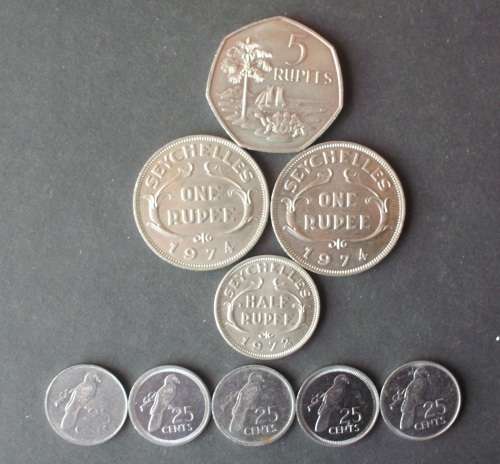 Coin - Seychelles mixed lot EF