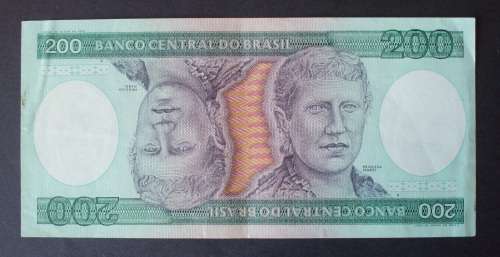 Banknote - Brasil 200 Cruzeiros 1980s AU