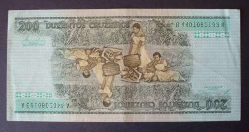Banknote - Brasil 200 Cruzeiros 1980s AU