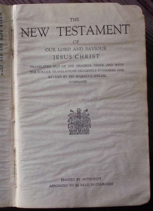Bible - King James pocket size antique illustrated.