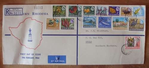 FDC - South Rhodesia 1964 - Gwelo - + 1 Pound Stamp - XL - Scarce