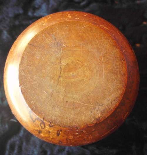 Wooden bottle and lid unusual