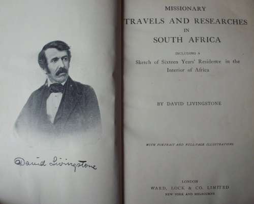 Book - Missionary travels and Researches in South Africa-David Livingstone 1905