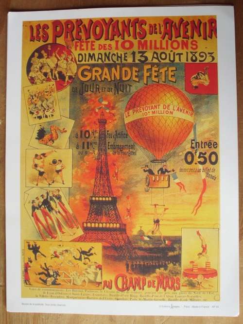 Prints x 5 French origin on thick art paper