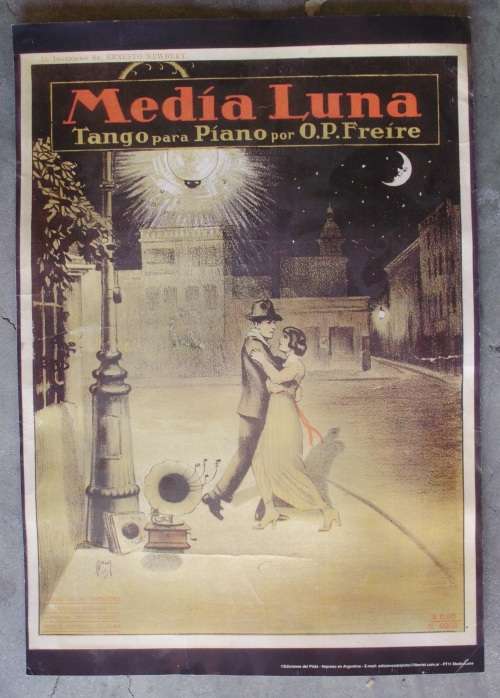 Poster - Argentina Media Luna Tango 35x50cm