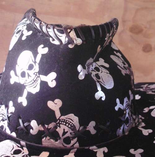 Hat - Cowboy with Skull prints unused.