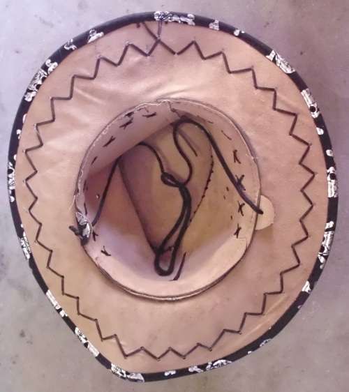 Hat - Cowboy with Skull prints unused.