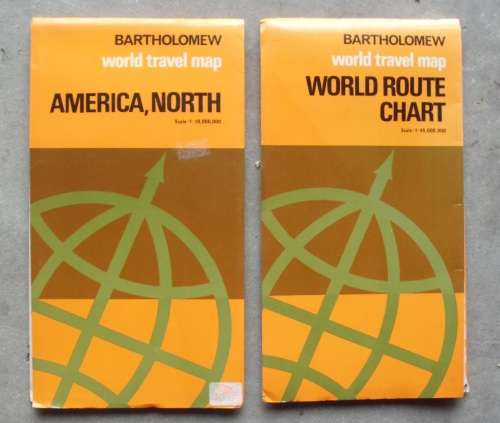 Maps x 2 Bartholomew 1970 unused