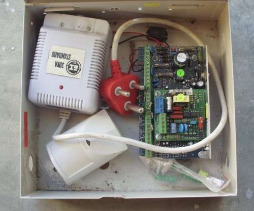 Alarm system in box