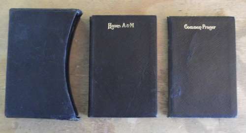 Bible - Antique Prayer/Hymns Set Pocket Edition rare