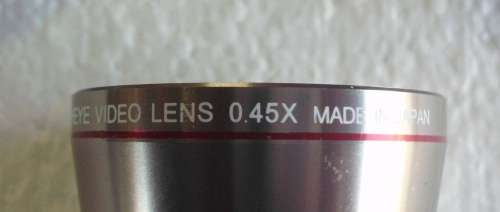IQ Camera Lens Semi Fish-Eye CRX5700  0.45X  Japan
