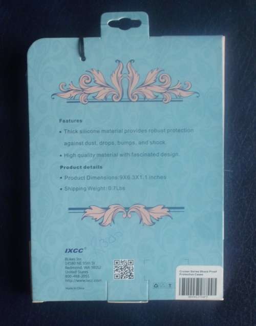 Ipad Mini Shockproof Pouch Silicone Blue IXCC