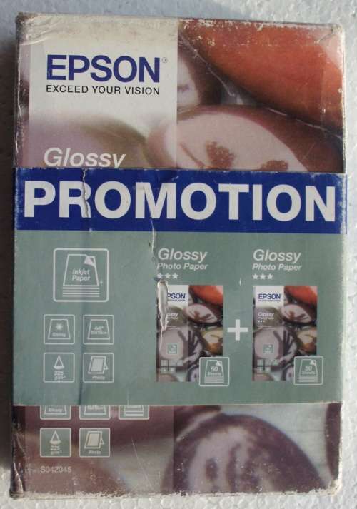 Photo Glossy paper 4x6" 100 units sealed Epson