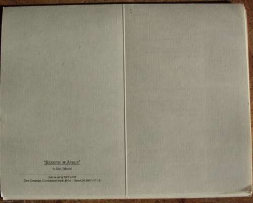 Printed Cards Animals/Birds unused