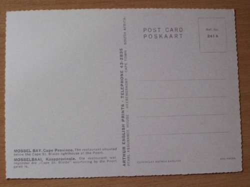 Postcard Mosselbay Vintage unused