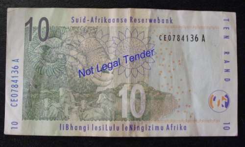Banknote R10 RSA old Gill marcus
