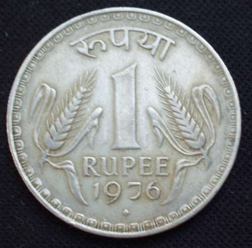 Coin - India 1 Rupee 1976B EF