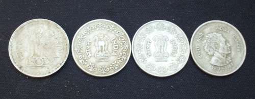 Coin - India 50 Paise x 4 various