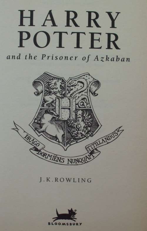 Book - Harry Potter and the Prisoner of Azkhaban - J.K.Rowling - 1999 1st ed