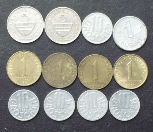 Coin - Austria mixed x 12