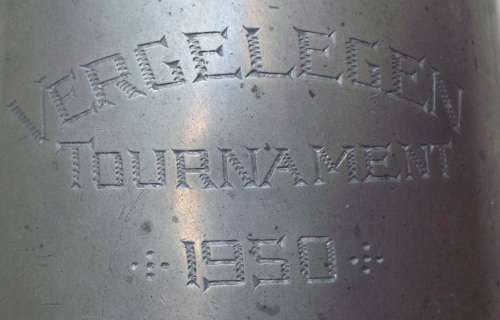Beer mug Pewter "Vergelegen Tournament 1950"