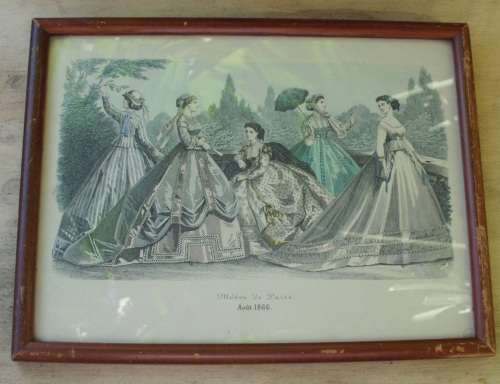 Prints Antique 1866 x 2 Modes de Paris lithographs