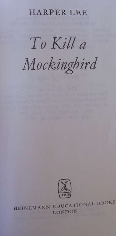 Book - To Killl a Mockingbird - Harper Lee 1985 Hardcover