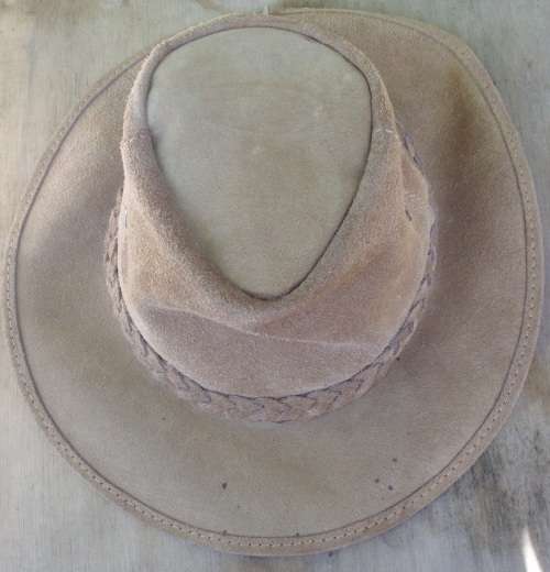 Hat - Suede Leather size `S`