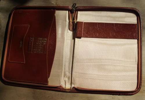 Genuine leather wallet/organiser/tablet holder