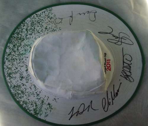 Hat - ICC Cricket 2011 - Signed by Players!
