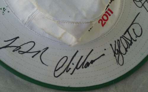 Hat - ICC Cricket 2011 - Signed by Players!