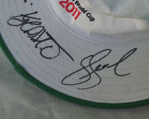 Hat - ICC Cricket 2011 - Signed by Players!