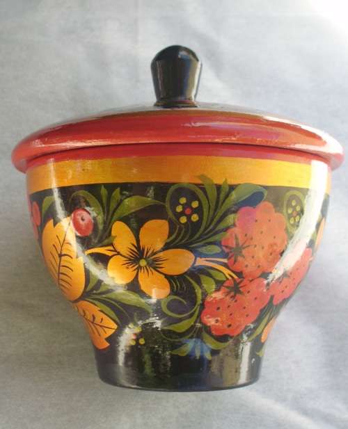 Russian Trinket Box - Handpainted - unused