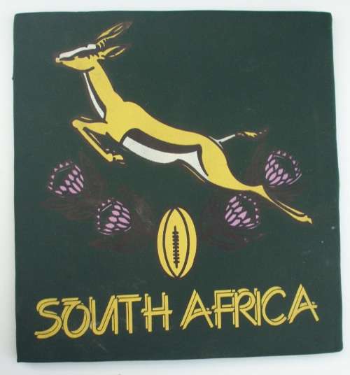 Springbok Emblem on Fabric Vintage Rare!