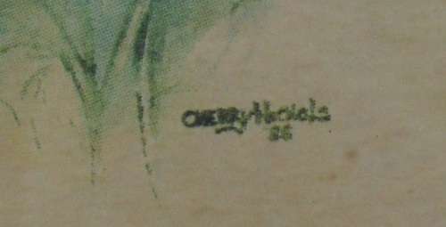 Painting - Watercolour Cherry Nichols - Miniature 1988