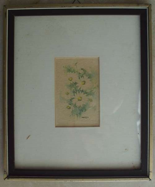Painting - Watercolour Cherry Nichols - Miniature 1988