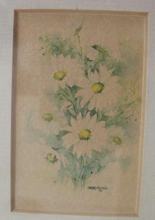 Painting - Watercolour Cherry Nichols - Miniature 1988
