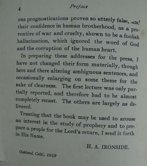 Book - Lectures on The Revelation - H.A.Ironside - 1919