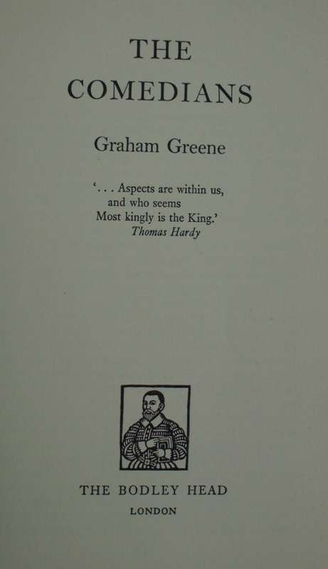 Book - The Comedians - Graham Greene - 1966 1st ed