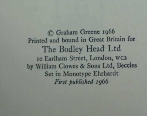 Book - The Comedians - Graham Greene - 1966 1st ed