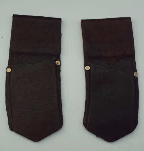Genuine leather sheaths x 2 for knives, slashers, pangas.