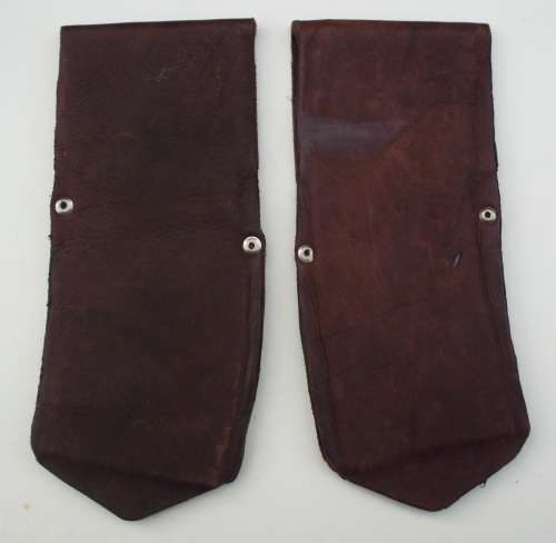 Genuine leather sheaths x 2 for knives, slashers, pangas.