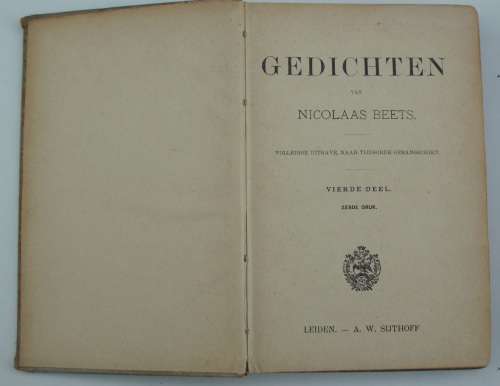 Book - Gedichten Van Nicholaas Beets x 2 antique